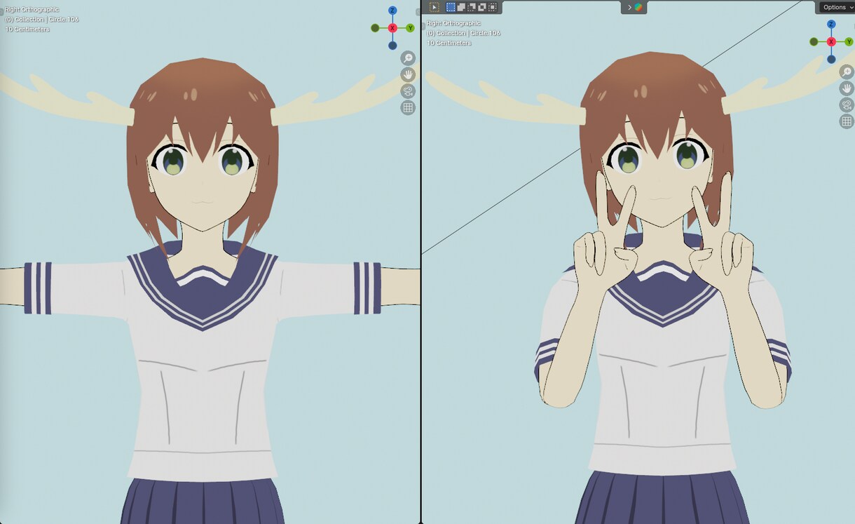 3Dアニメのキャラクターを作るます ブレンダーで3Dキャラクター作成 イメージ2