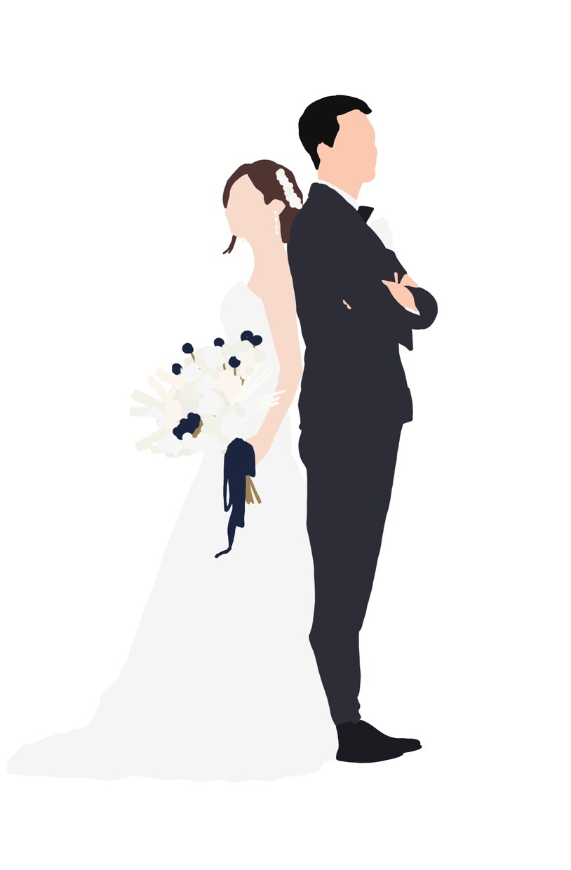 ココナラ最安値★即日納品ok★ＷＤイラスト描きます 気軽なお値段で結婚式や前撮りのお写真をイラストに！ イメージ6