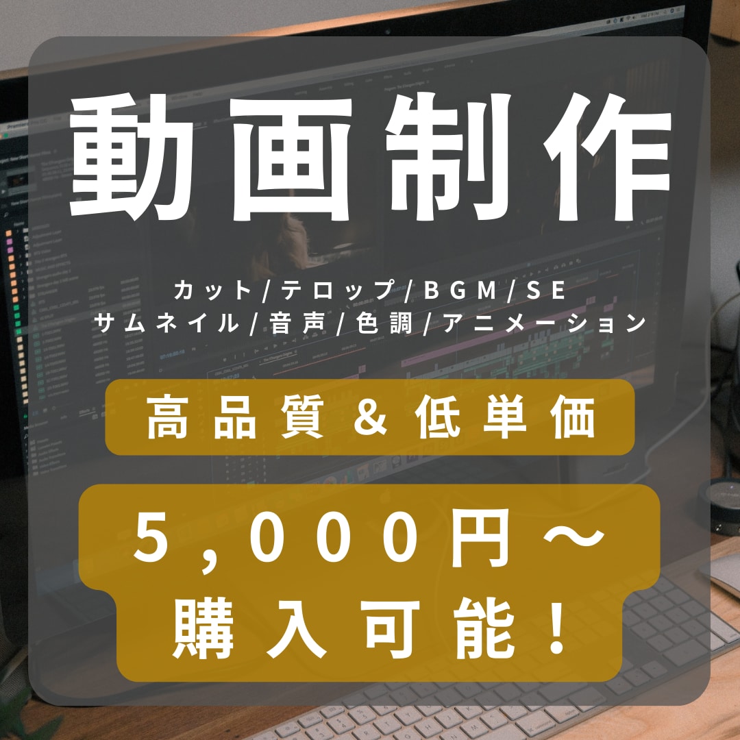 視聴者が見たくなる動画を作成します 目的に合わせた動画制作を承ります イメージ1