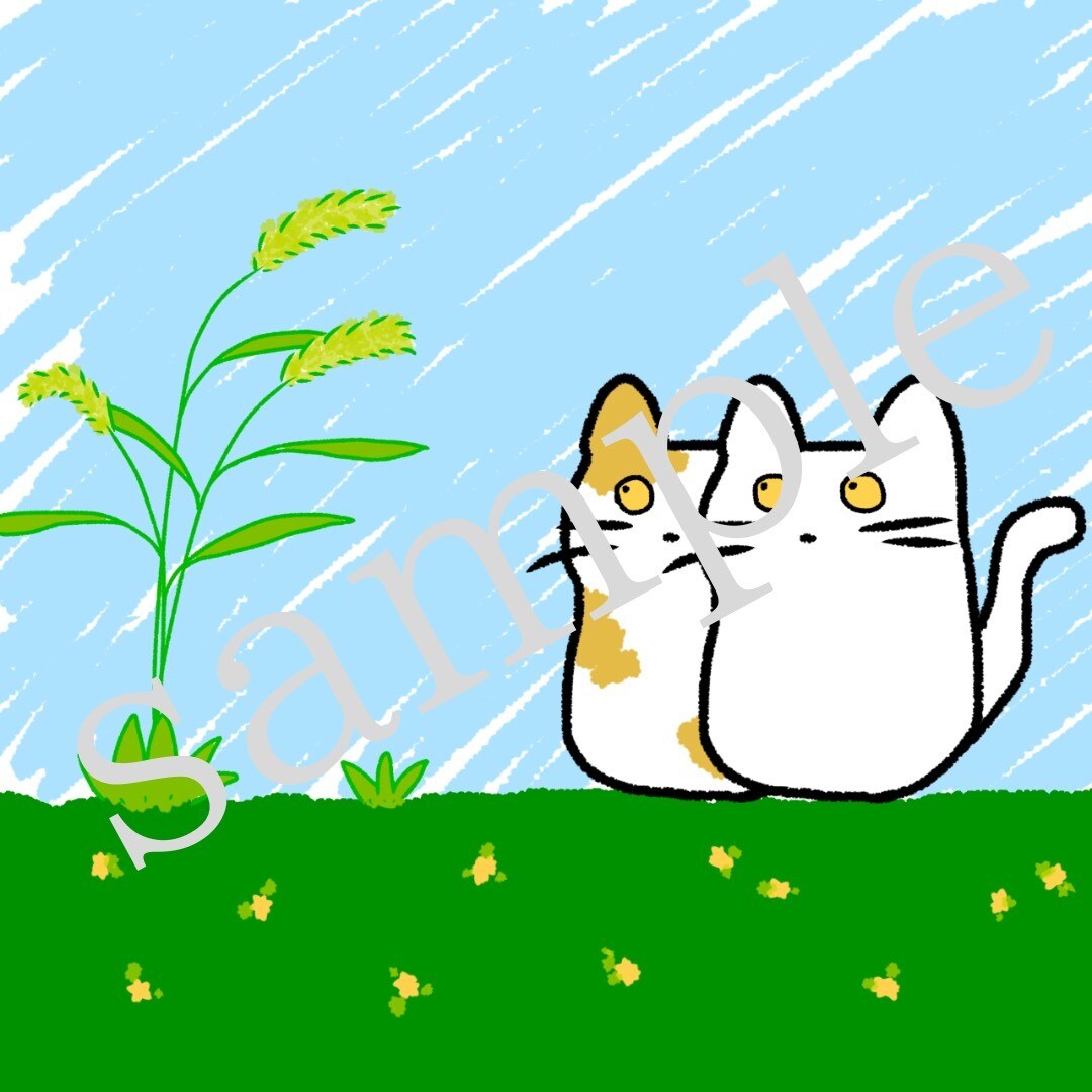 絵本風のかわいい猫イラストを描きます 個性的なネコのイラストをデザイン！リメイク品に転写可能！ イメージ7