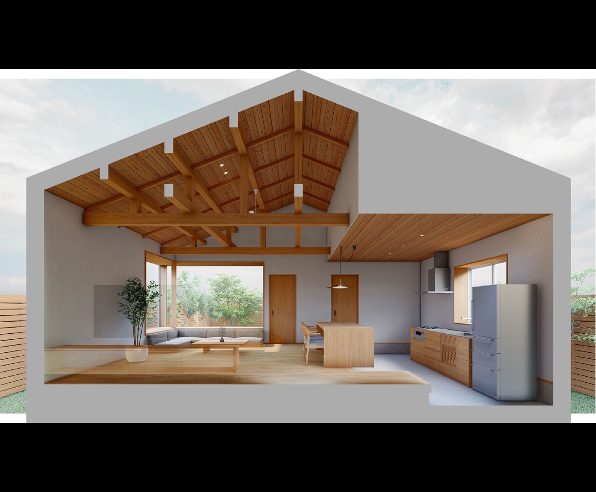 住宅や小規模店舗の建築内観パースを作成いたします 高品質なCGパースを低価格でご提供します イメージ3