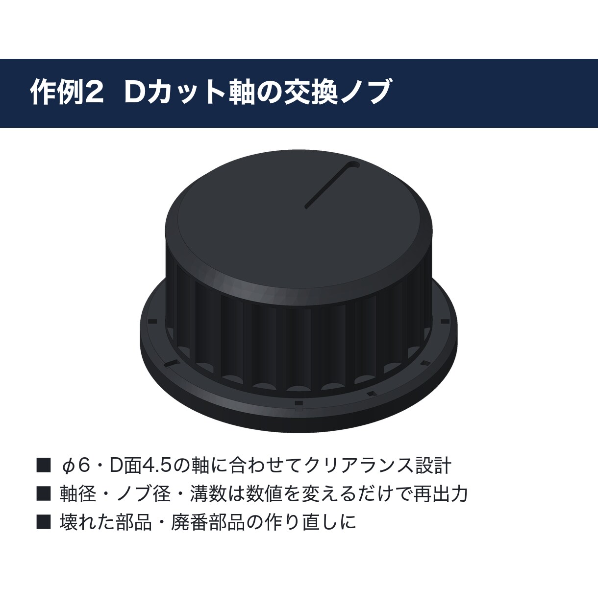 壊れた部品を3Dプリント用のSTLデータにします 写真と寸法から作り直し。合わなければすぐ調整 イメージ4