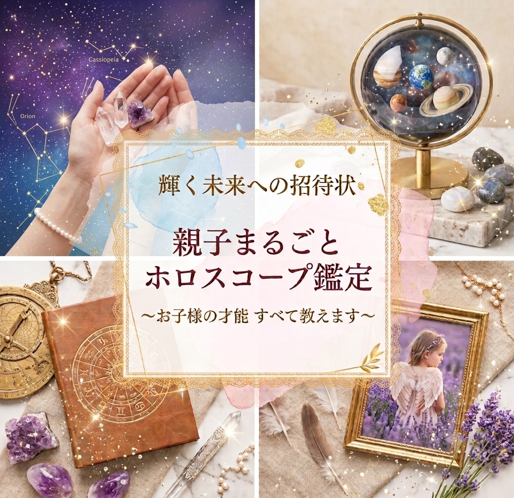 親子鑑定スペシャル【親子まるごと占星術鑑定】します ～あなたとお子様の星の才能を開花させて運気をアップ！〜 イメージ1