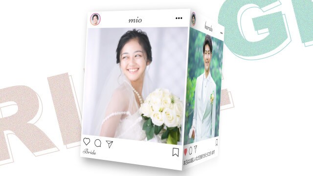 インスタ風結婚式プロフィールムービーを制作します 修正無料！DVD納品対応可能！ イメージ4