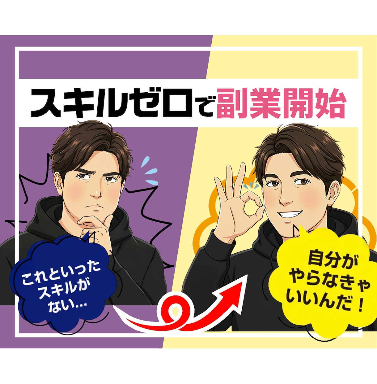 スキルゼロで月10万円を目指す【副業法】を教えます 【自分でやる】➡︎【プロに任せる】という新発想 イメージ1