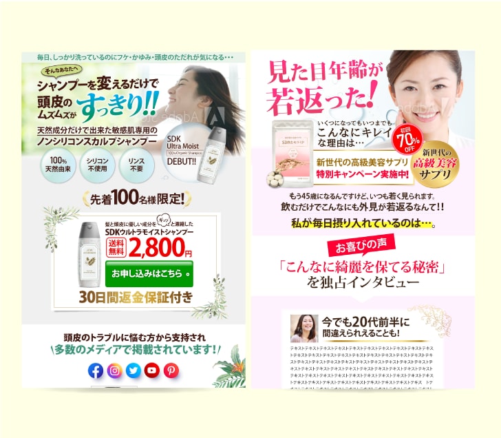 集客・反応UP☆売れる！LPヘッダー制作いたします あっ！と目を引くセールスデザインで集客率を高めませんか！ イメージ6