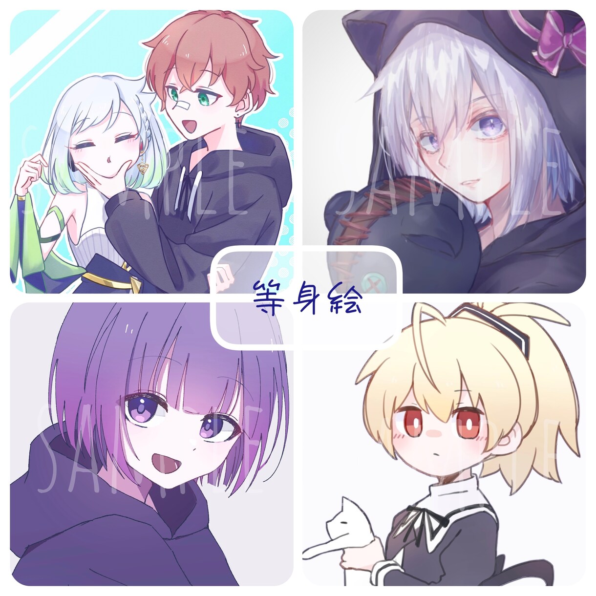 いろんなかわいいイラスト描きます アイコン以外のイラストも対応可能です。気軽にご相談ください！ イメージ4