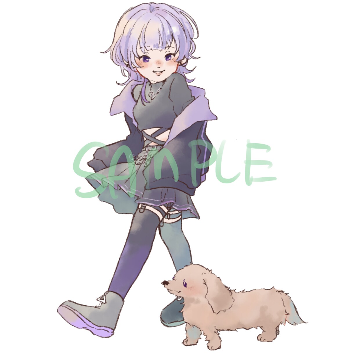 ふわふわで可愛らしいイラストを制作します 商用OK！優しいテイストのイラストです イメージ6