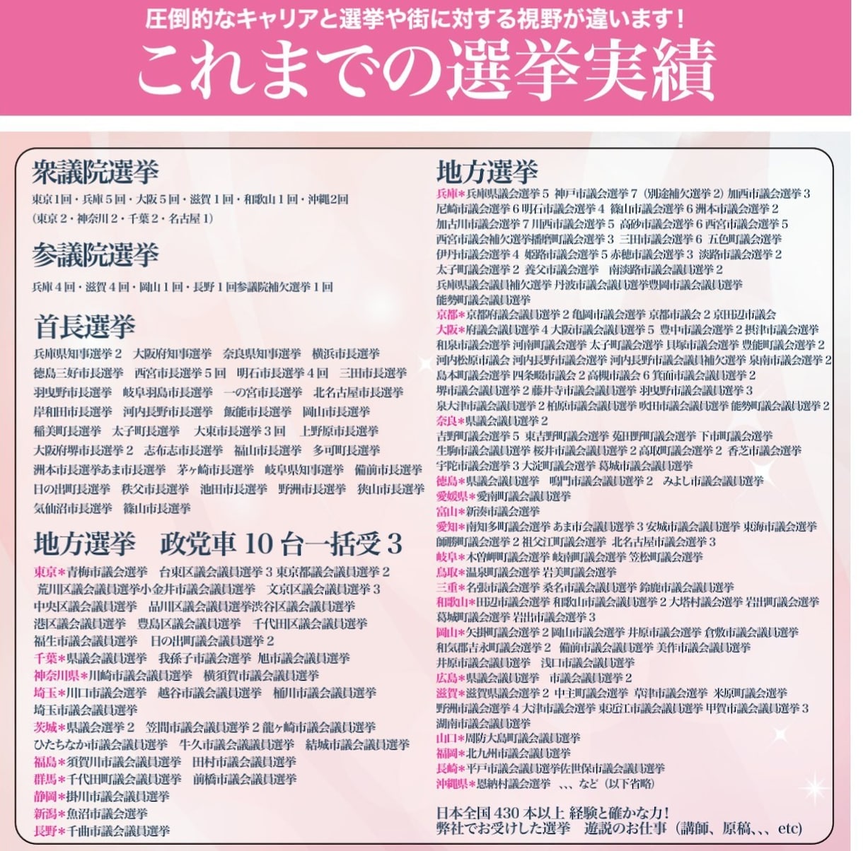 選挙出陣式司会ビシッと決めて出来るウグイスにします 出陣式の司会だけを30分でワンポイントレッスンさせて頂きます イメージ4