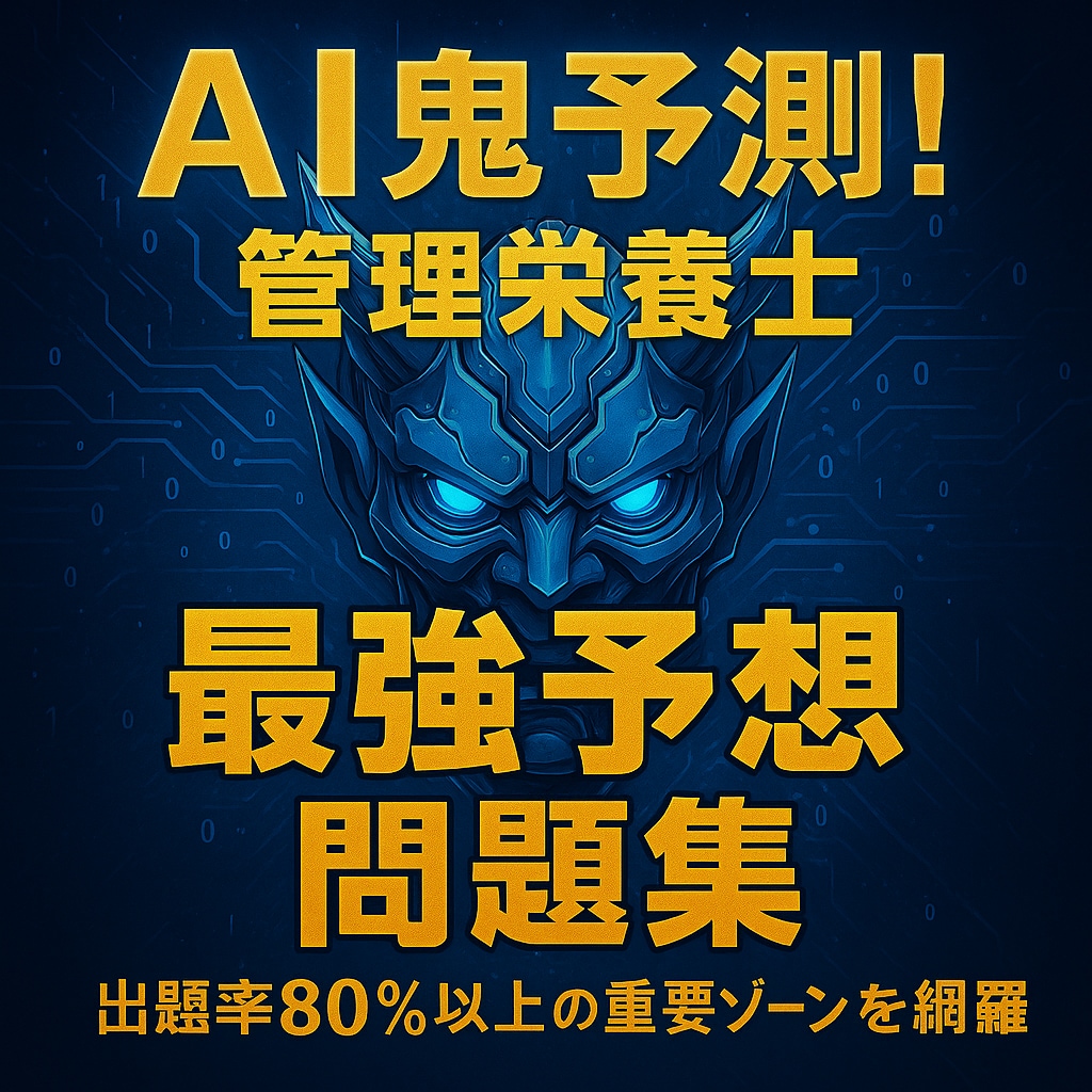 AI鬼予測問題集：管理栄養士国家試験2026年ます 〜80問×3章＝240問で仕上げる最強対策〜 イメージ2