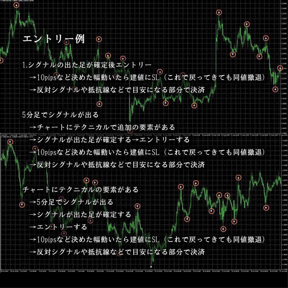 FX、バイナリーオプションのシグナルインジ譲ります 売れ筋No.1大好評 スクール、サロン生配布用インジケーター イメージ5