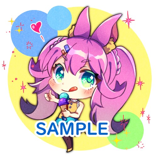 SNS用アイコン描きます ミニキャラ、オリキャラのアイコン！（ほんわかテイスト） イメージ1