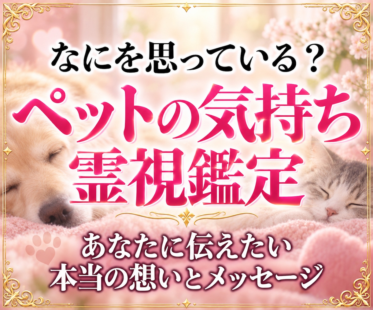 30年の霊視経験で【ペットの気持ち鑑定】を行います 犬猫の本音と行動の裏にある想い、虹の橋の子との繋がりも視ます イメージ15
