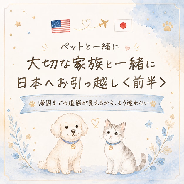 ペット【前半】帰国準備、今やることが分かります バラバラな情報を日本語で！一連の流れを知り、順番通りに進める イメージ1
