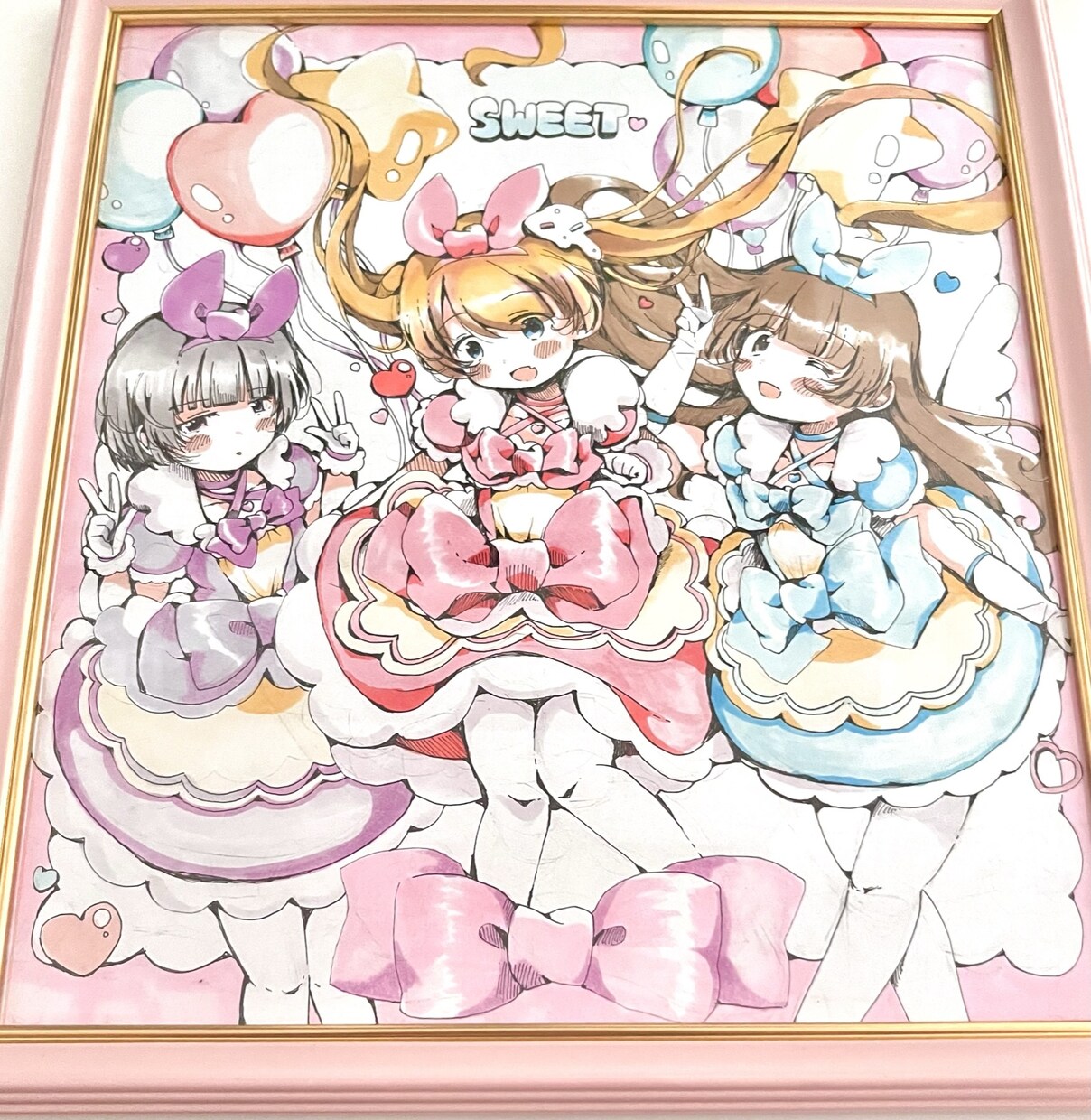 ファンシーなアナログ色紙作成します 現品発送！豆色紙から大色紙まで♪ イメージ3