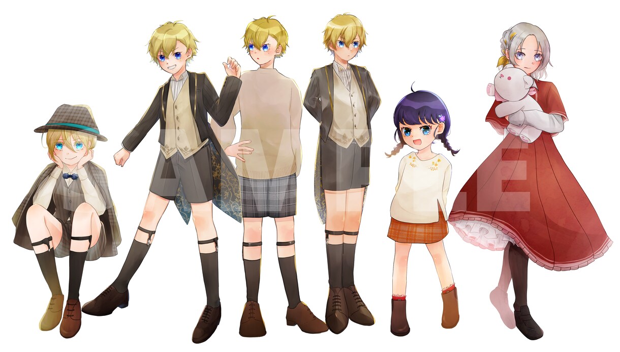 TRPGなど用の立ち絵制作します 子どもから大人までお任せください！ イメージ4