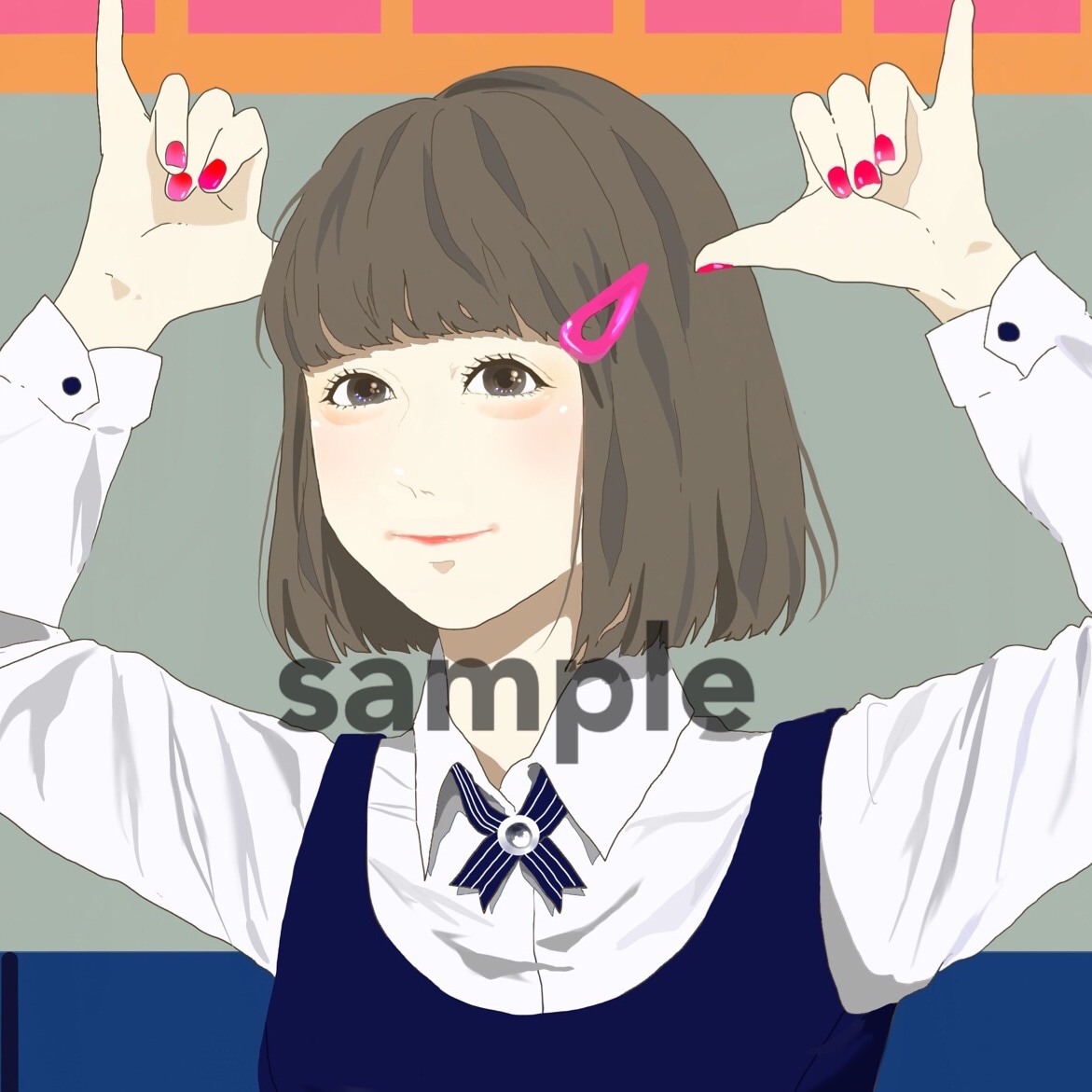 24時間以内！SNSで使える似顔絵描きます 水彩、デジタル、すべて一点物です！！ イメージ1