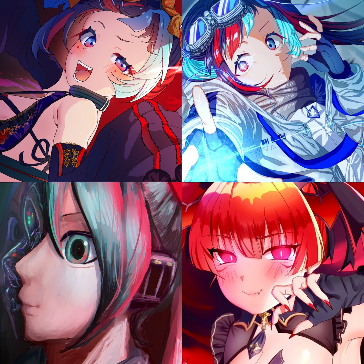 SNSで目を引くアイコン等描きます かわいいからかっこいいまで！幅広いテイスト受け付けております イメージ2