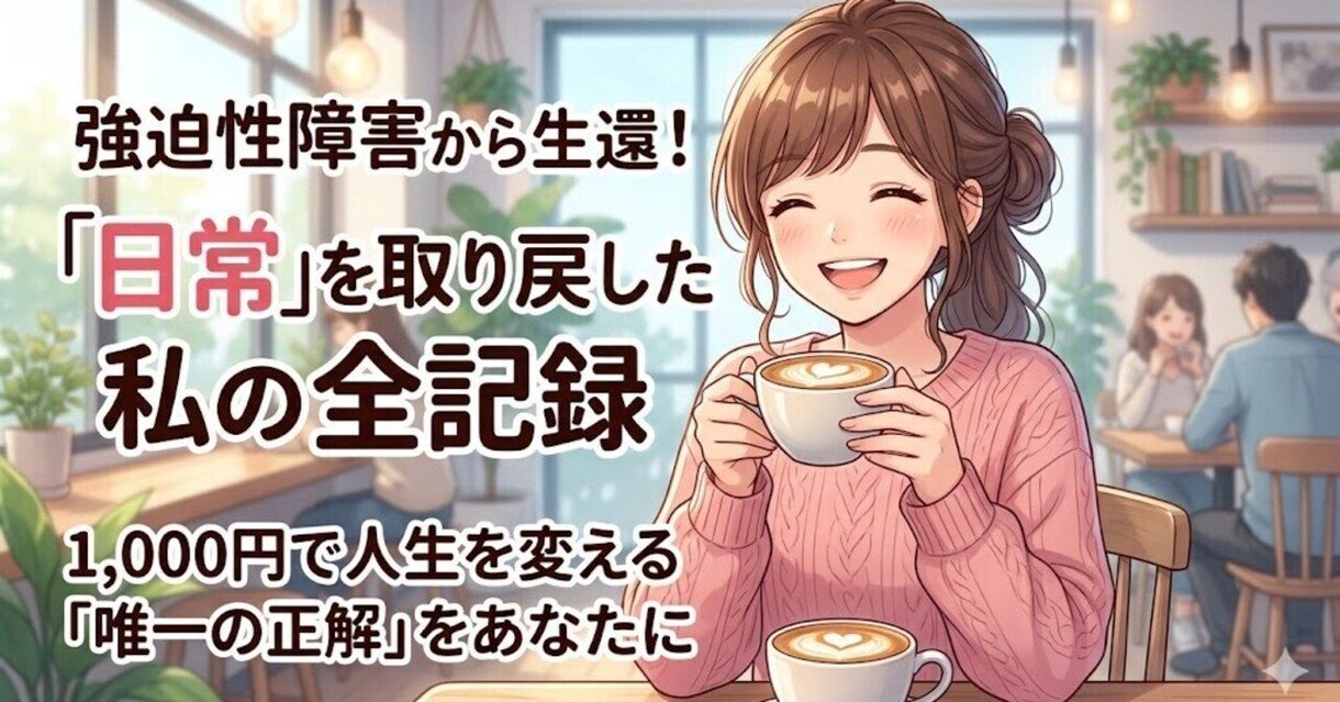 完治不能と言われた絶望から生還させます 強迫性障害から日常を取り戻すまでに救われた「唯一の正解」 イメージ1