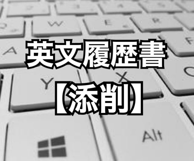 英文履歴書の添削をいたします ネイティブの元外資系企業の社長が添削します イメージ1