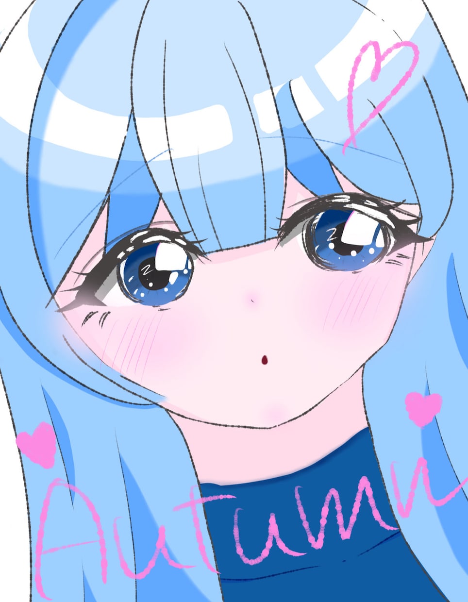 SNSアイコンなどに使えるかわいい女の子を描きます パステルカラーで甘い雰囲気の女の子♡ イメージ4