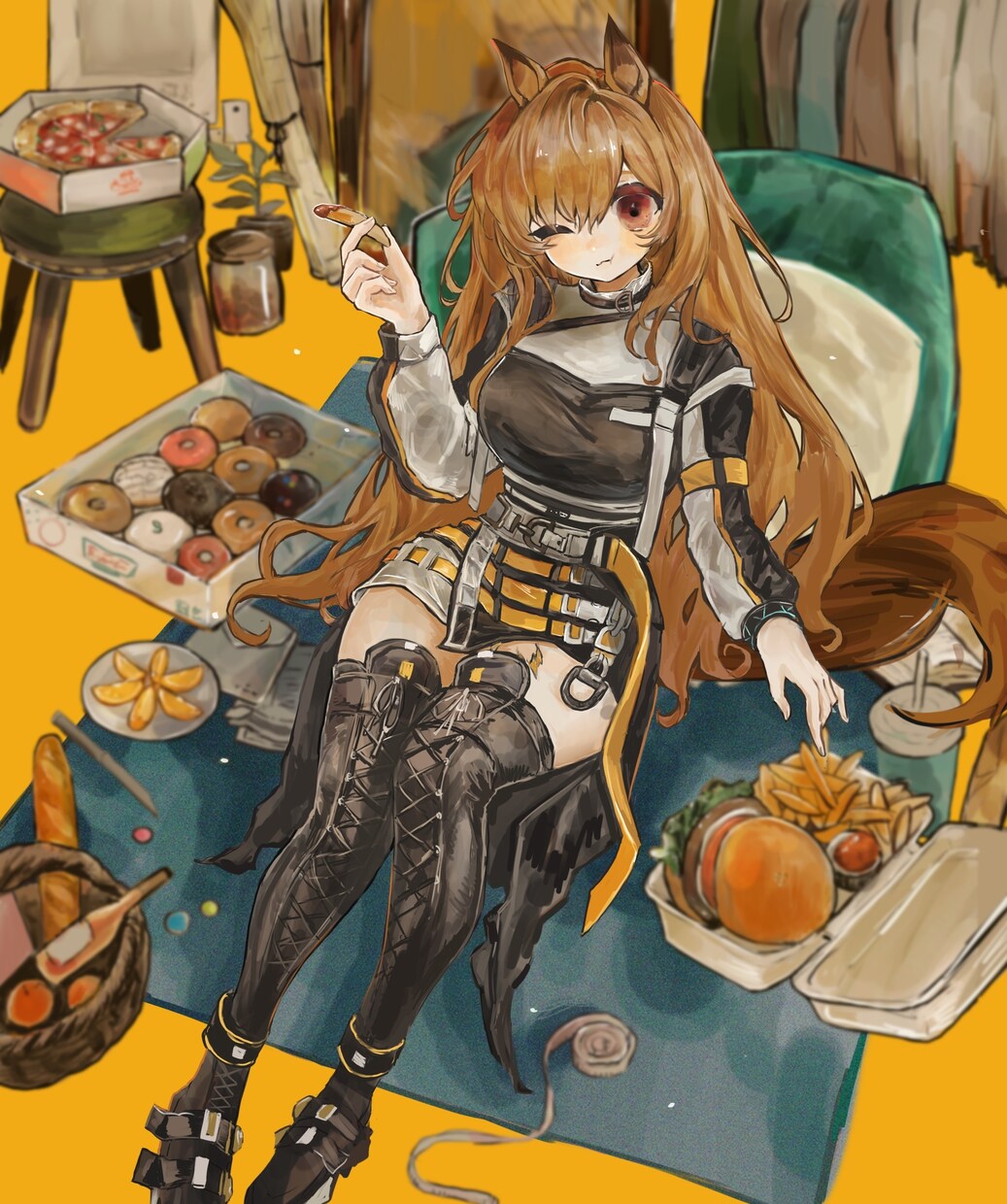目を引く色彩の厚塗りイラスト描きます 個性派!つやつや鮮やか個性的な質感の厚塗り イメージ1