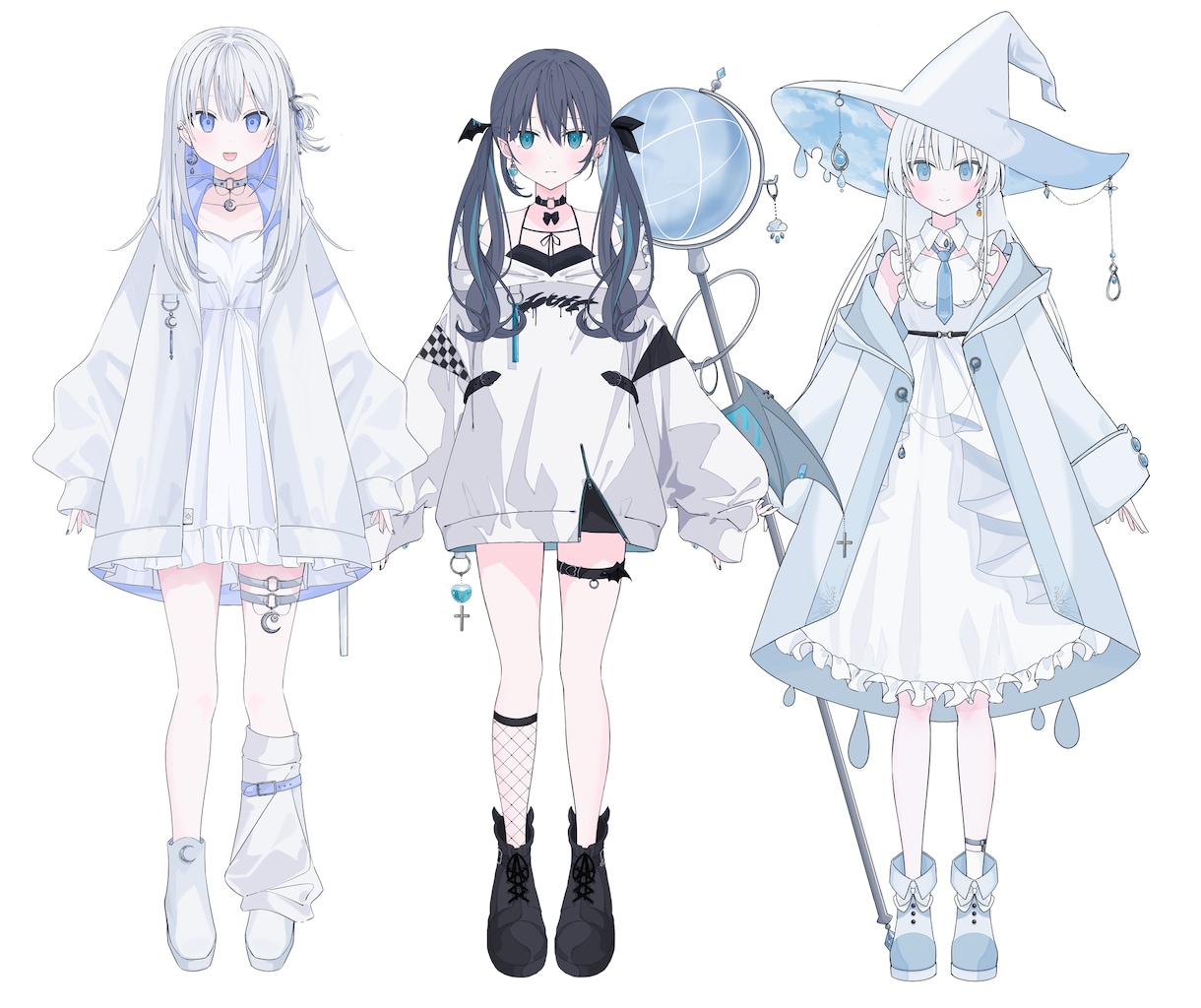 Live2d用パーツ分けイラスト描きます パーツ分け込のV用キャラクターデザインを制作します！ イメージ2
