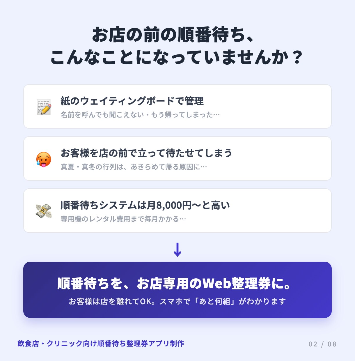 行列・順番待ちのWeb整理券アプリを制作します 店頭の行列を、スマホで取れる順番待ち整理券に イメージ2