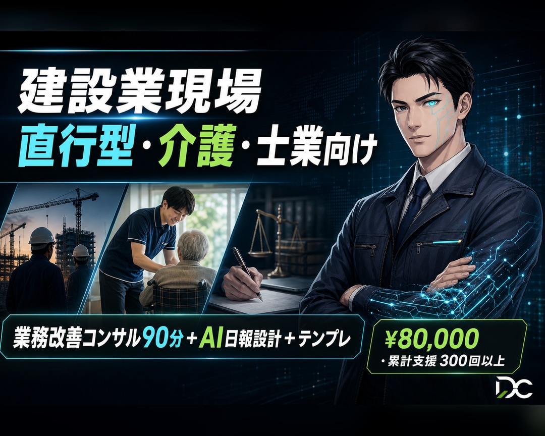スマホメモから日報週報を自動作成します 現場のメモが3分でAI日報に整います。建設業/介護/士業向け イメージ1