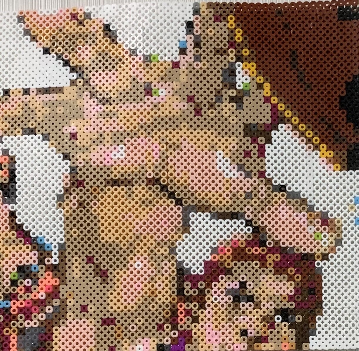 大きなアイロンビーズ制作します 壁にかけてインテリアとしてもどうぞ！28.5×28.5cm イメージ7