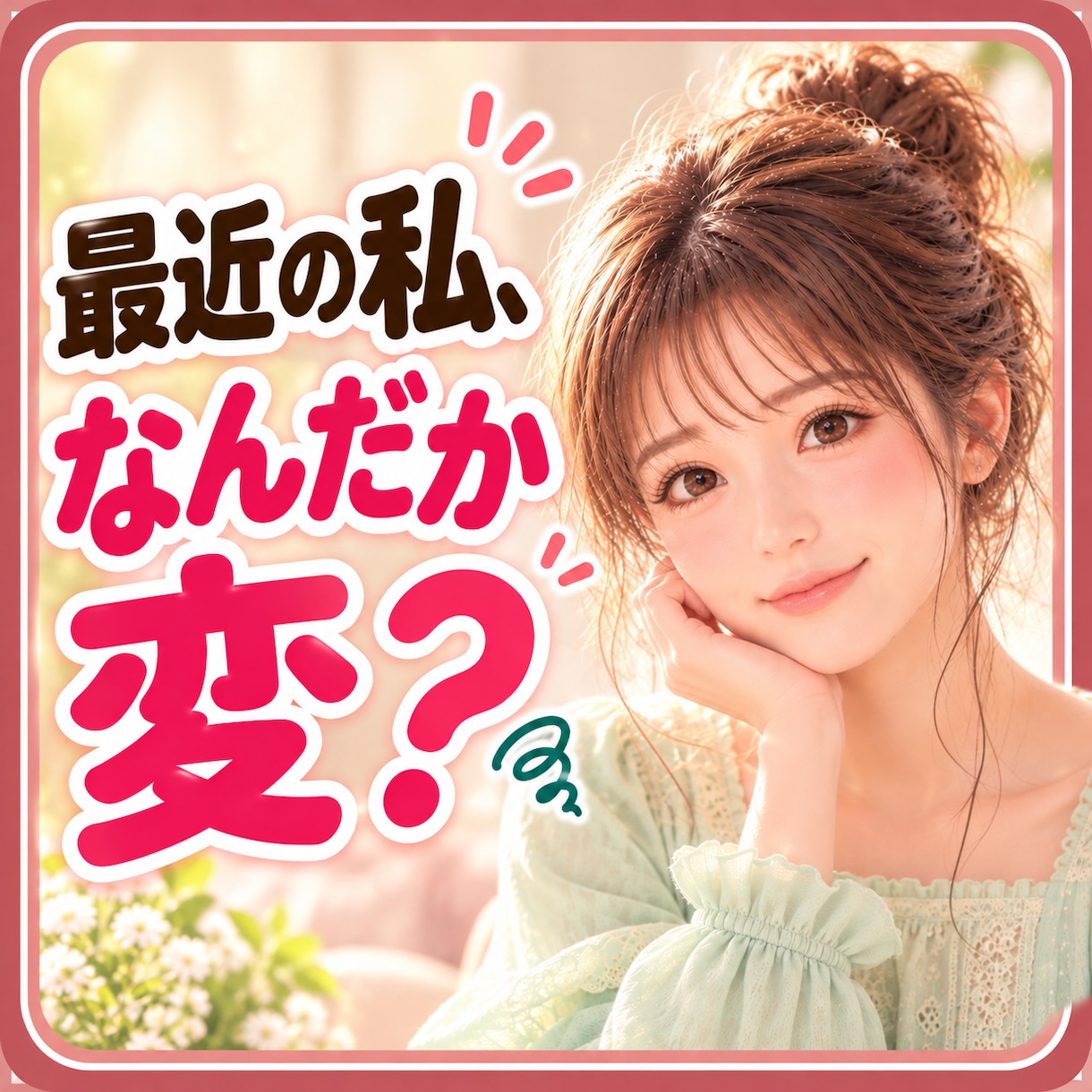 最近の私、なんだか変❓心のモヤモヤお聴きします 40代50代のイライラ・不安☘更年期かも？と思うあなたへ イメージ1