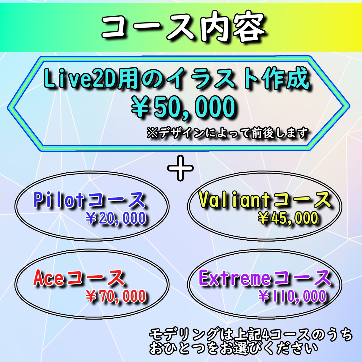 イラストから制作！vtuberモデルを制作します ハンドトラッキングや動くロゴなど、なんでもご相談ください！ イメージ2