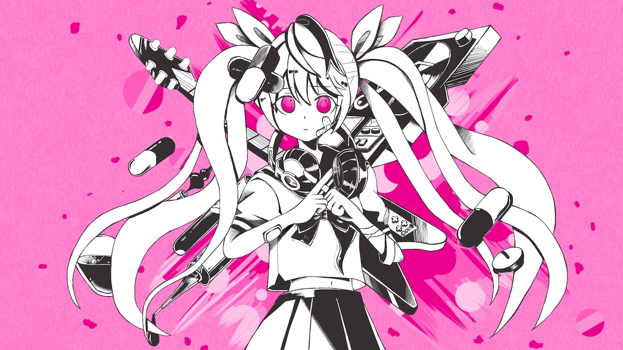 オリジナル曲・歌ってみた等のイラスト作成します ★事前打ち合わせあり★あなただけオリジナル画像を作ろう！ イメージ2