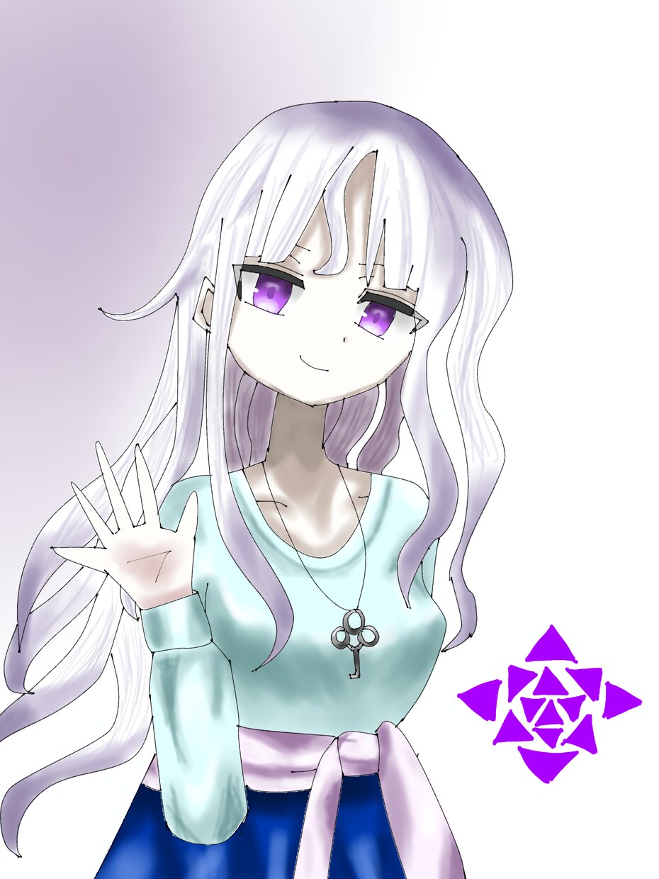 女の子のオリジナルキャラクターを描きます 髪の色、長さ、瞳の色、服装注文通り描きます。 イメージ4