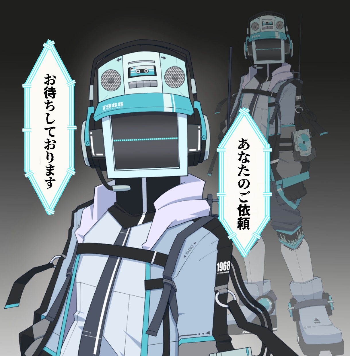 V、立ち絵、TRPG、配信で使える異形頭描きます キャラデザおまかせOK！表情差分や２Pカラーも対応可！ イメージ3