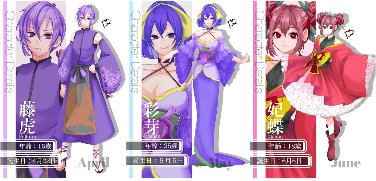 条件あり価格＊立ち絵描きます TRPGや自作ゲームなど、キャラクターをこの世に。 イメージ3