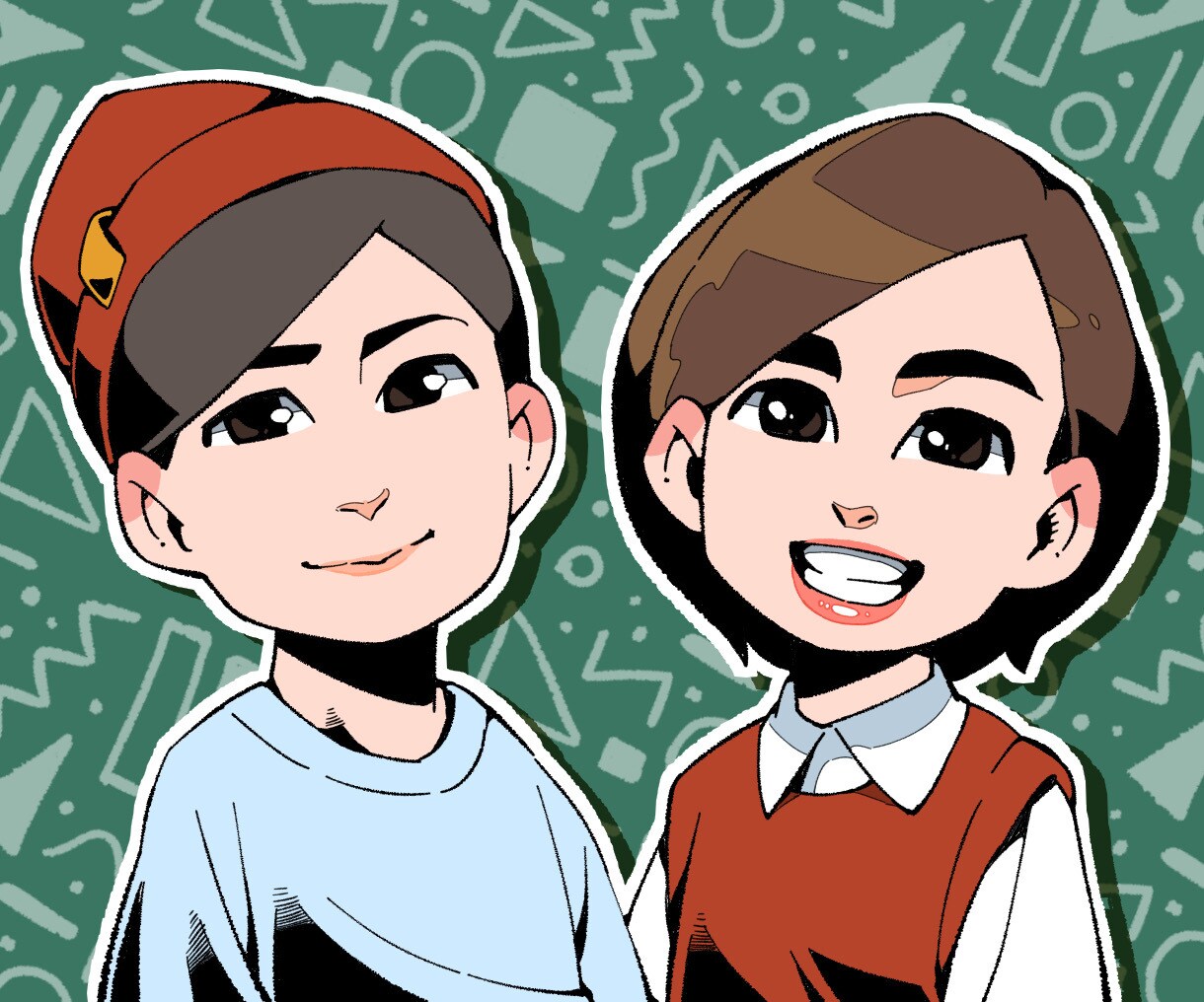 最短あさって納品☆コミックタッチの似顔絵描きます ウエディングボードや還暦祝いなど、幅広く対応可能です♪ イメージ1