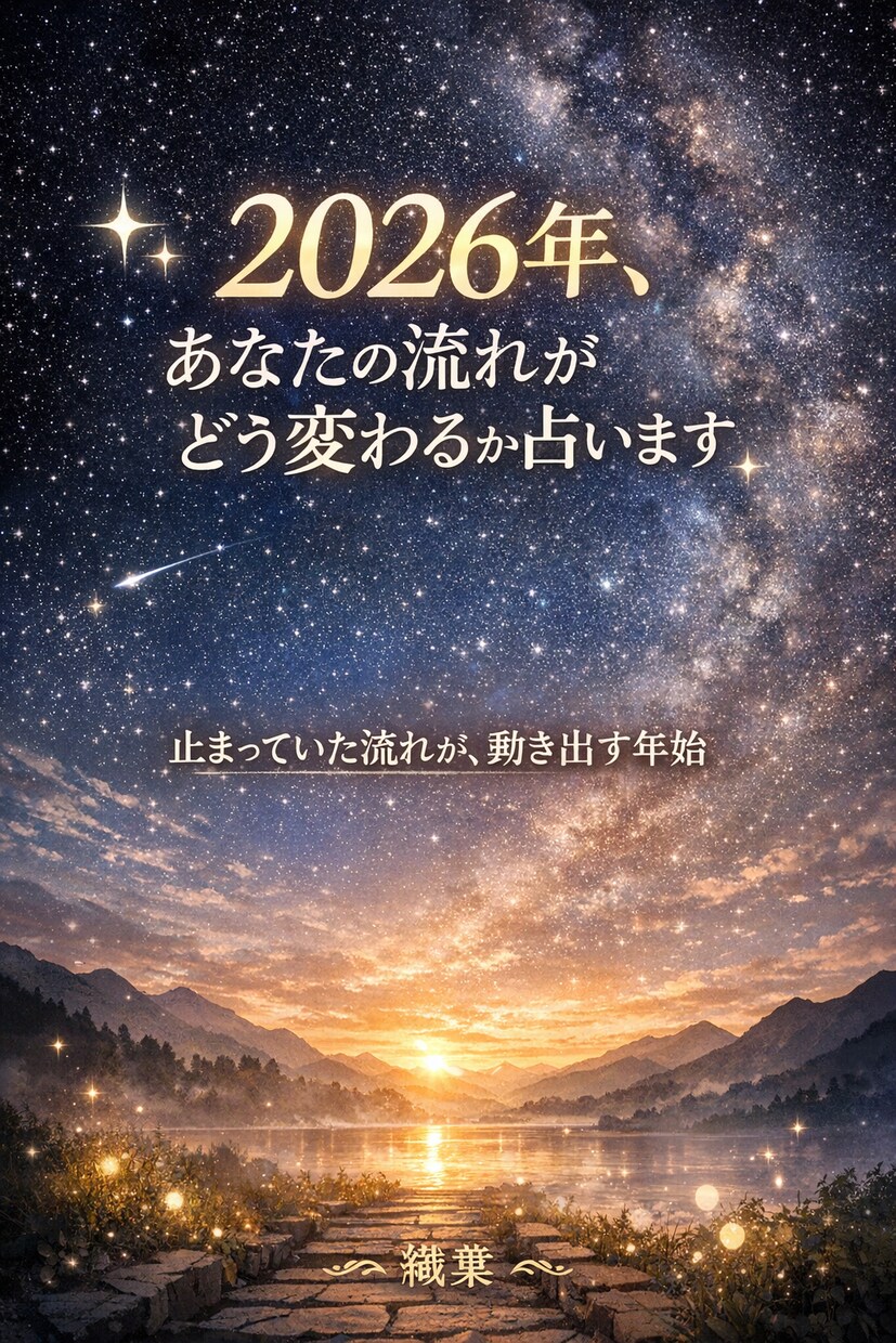 2026年、あなたの流れがどう変わるか占います 止まっていた流れが、今年ゆっくり動き出す イメージ1