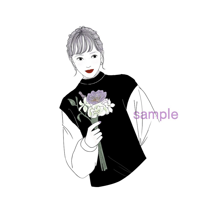お洒落なアイコンや似顔絵を描きます 5件まで1500円で対応いたします☺︎ イメージ1