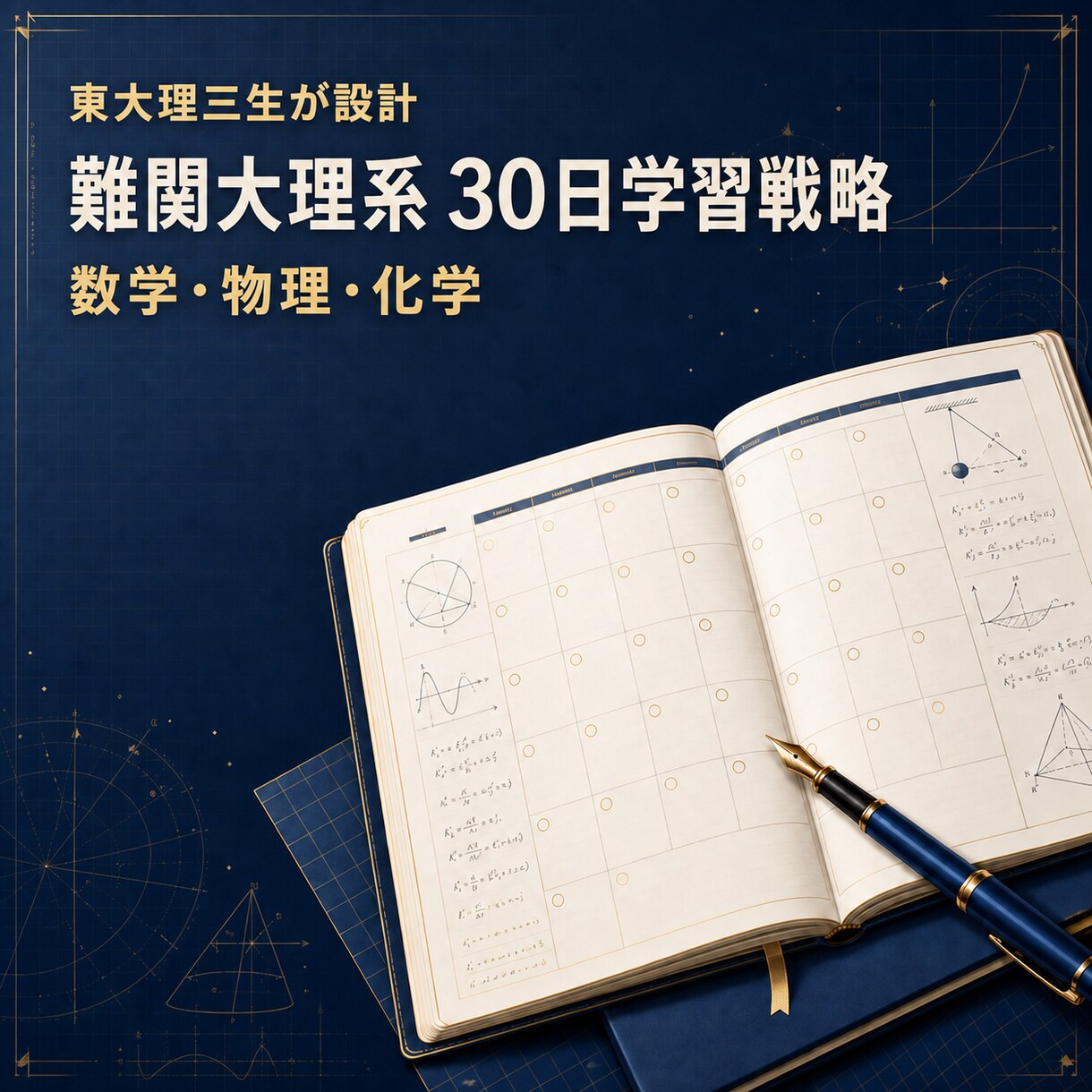 東大理三生が難関理系の30日戦略を作ります 模試・教材・時間から科目別優先順位を設計 イメージ1