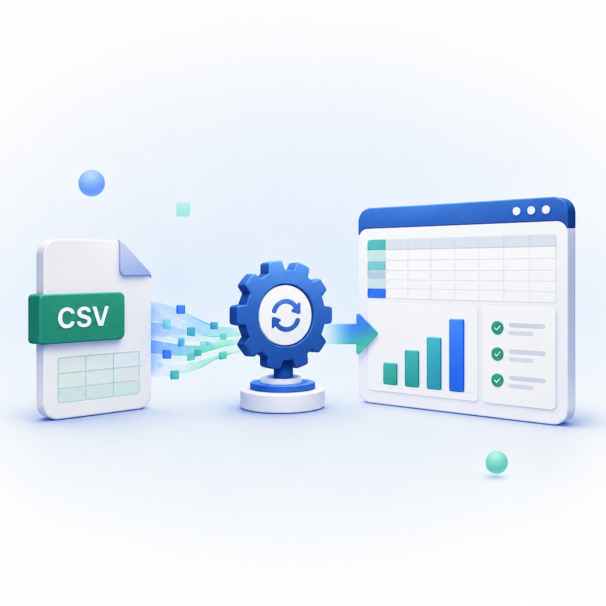 毎月のCSV集計を自動化します 面倒なCSV転記を集計表へ自動で反映 イメージ1