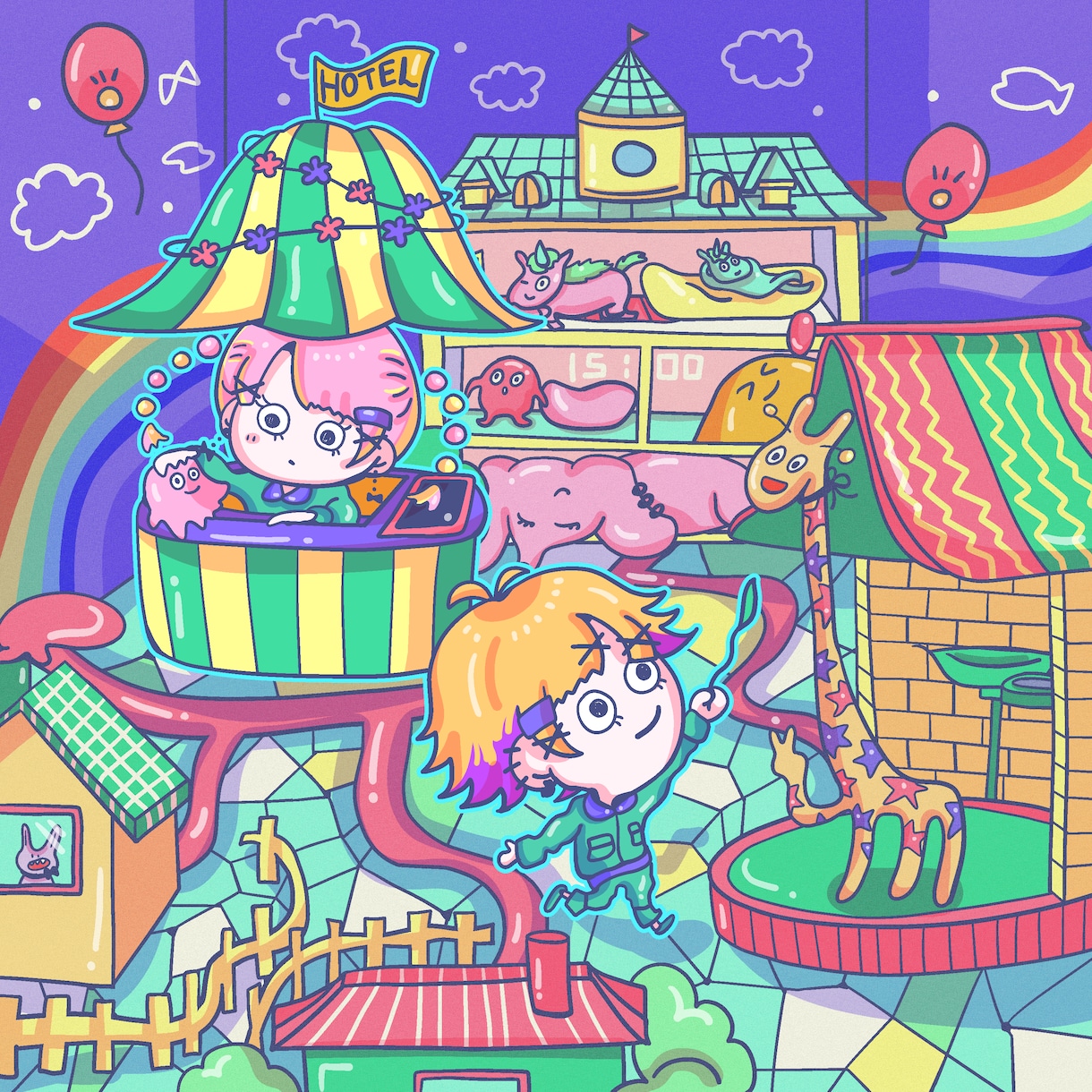 商用可！かわいくてシュールなイラスト描きます アイコン・動画・書籍など何でもご相談ください！ イメージ3