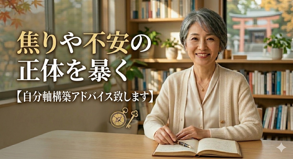焦りや不安の正体を暴く自分軸構築アドバイス致します 運命に操られる側から、自らの意志で選び進む側へ イメージ1