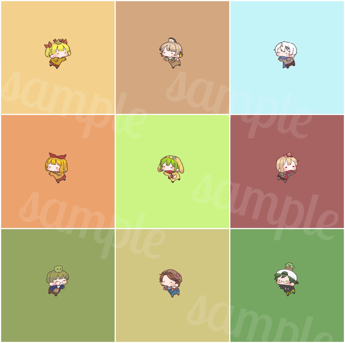 アイコンにも最適！もちっぺミニキャラ描きます GIF（うごく）イラストも作れちゃう！ イメージ8
