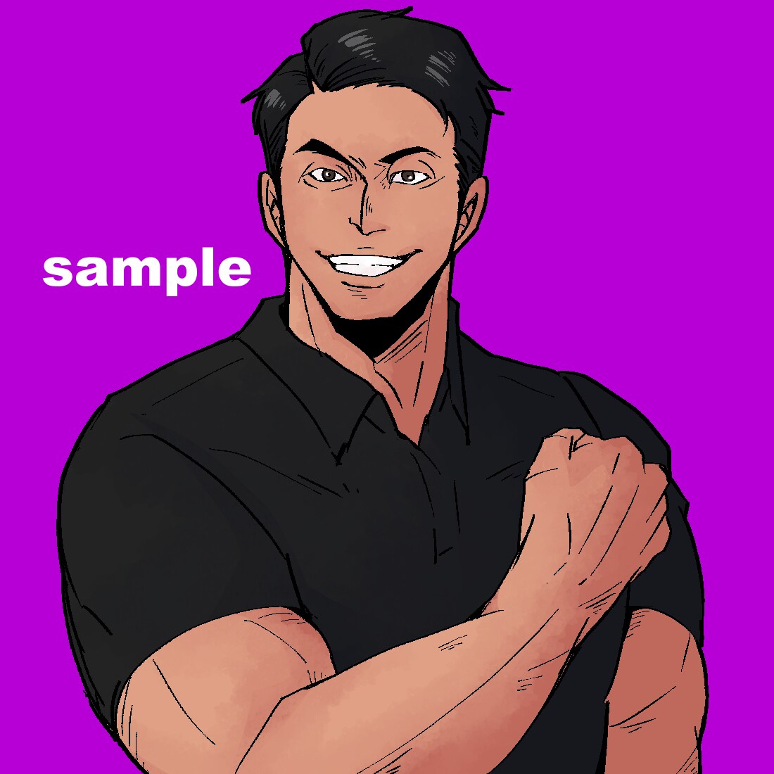 修正◎プロのイラストレーターが男前イラスト描きます 人とは違う周りと差別化出来るアメコミ風絵★似顔絵・名刺にも！ イメージ5