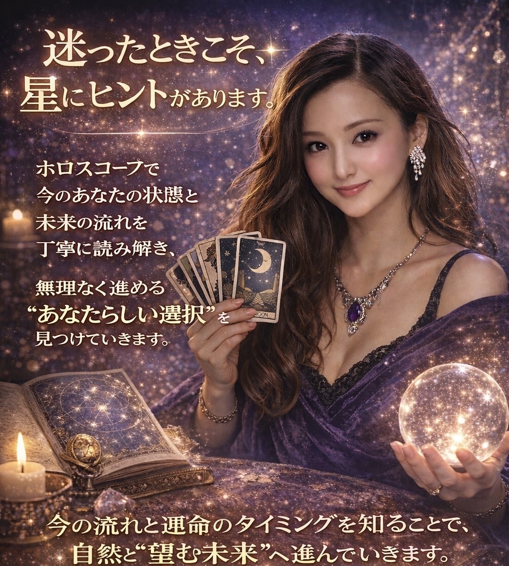 星と霊感タロットでお相手の心と波動を読み解きます 1万件以上の鑑定実績！現役占い師が深く視ていきます。 イメージ1