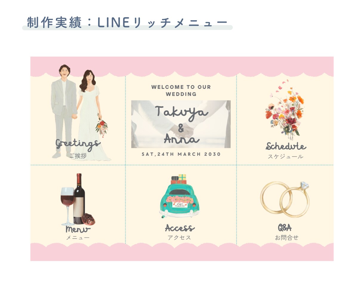 集客率UPにつながるリッチメニューを作ります デザインと機能性を両立したLINEリッチメニュー イメージ7