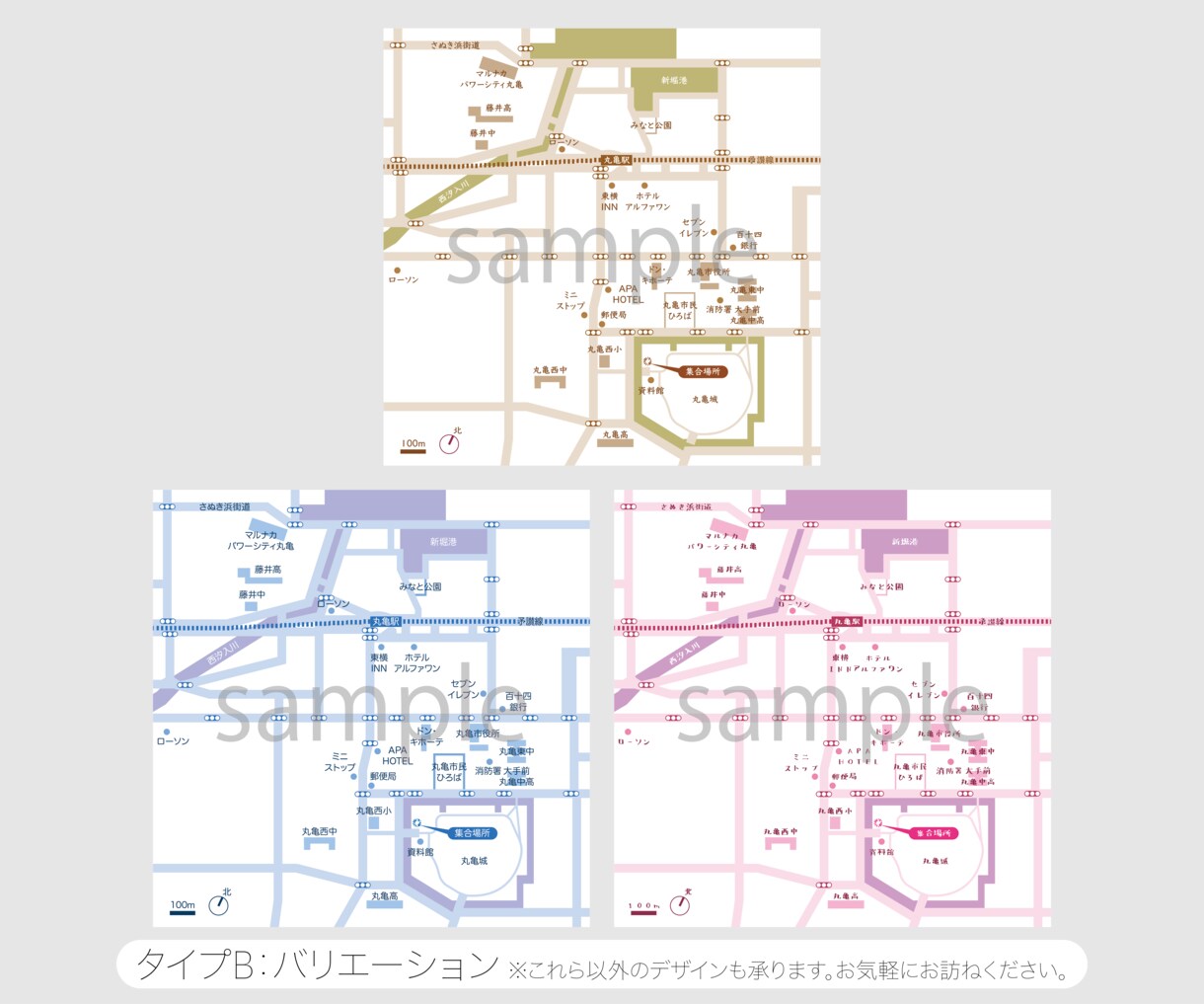 シンプルでわかりやすい地図を制作致します 建築士としての経験を活かし、わかりやすい地図を制作します。 イメージ4