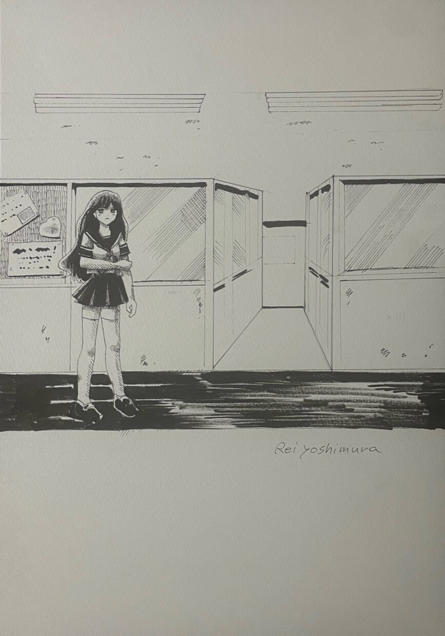 儚げで少し陰鬱な少女のドローイングを描きます 儚げ陰鬱少女のドローイングを作ります。 イメージ2