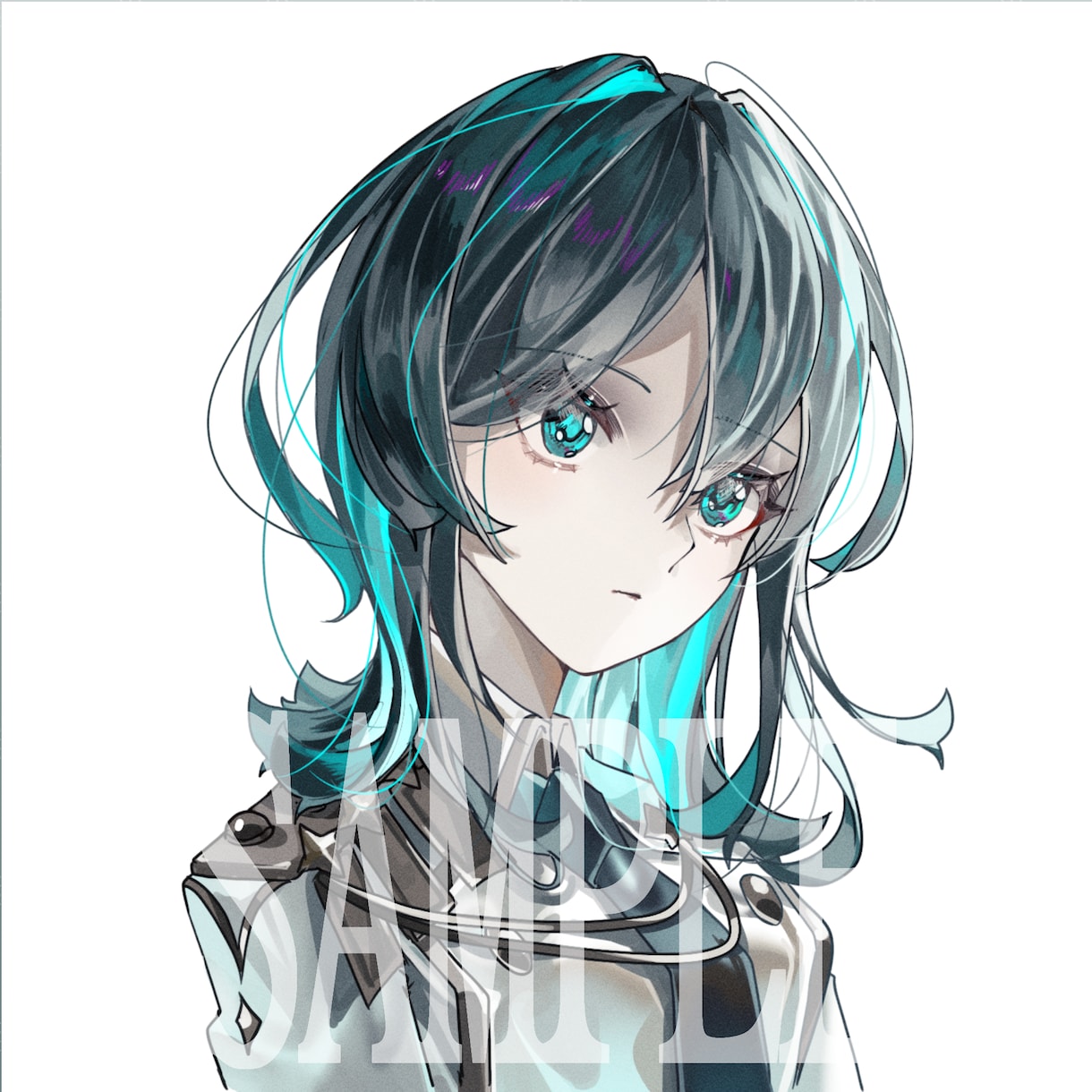キラキラで透明感のあるアイコン描きます お手軽価格でかわいいイラストを製作します！ イメージ4